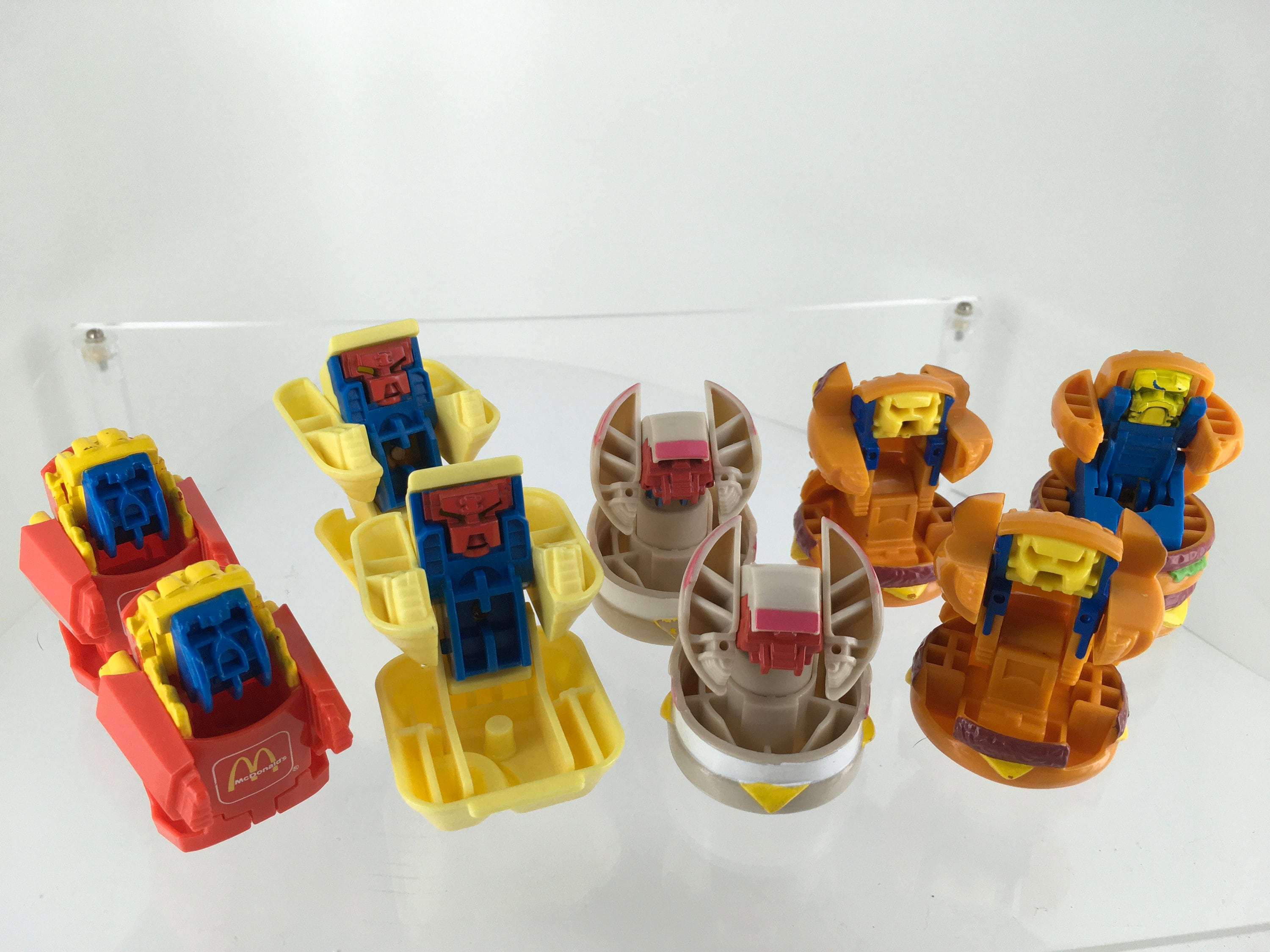 VIintage McDONALDs CHANGEABLES Robots Transformers HAPPY MEAL LOTS McDino 1990 