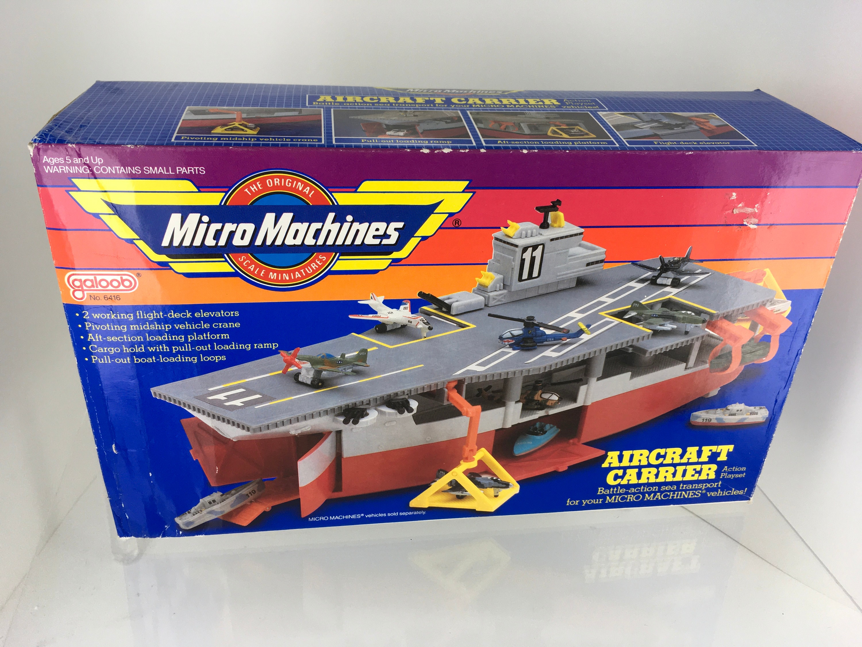 Micro Machines Aircraft Carrier by Galoob 1988 - Etsy