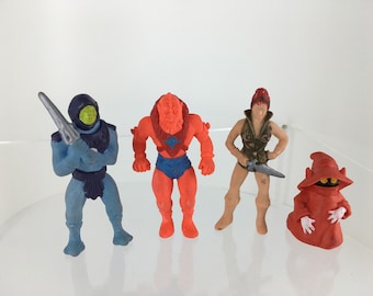 Vintage Rubber Eraser Figures Masters of the Universe MOTU 1980’s by Mattel