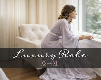 Luxury Robe Sewing Pattern | XS-4XL, Easy Elegant DIY (Digital Pattern)