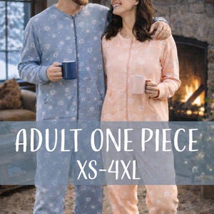 Mönster för utskrivbart pyjamas för vuxna | Storlekar XS-4XL | Herr | Dam | Julpyjamas PDF (flerspråkiga instruktioner)