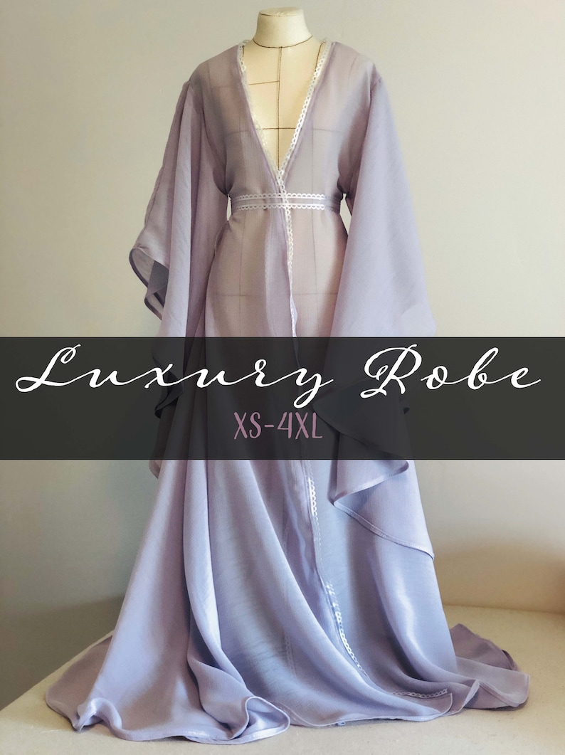 Luxury Robe Printable Sewing Pattern Sizes XS 4XL very Etsy