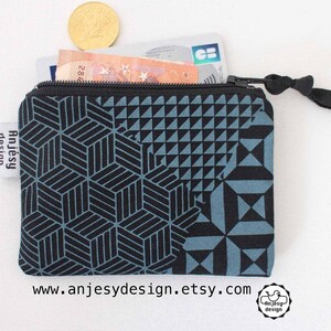 Mini porte monnaie homme, Pochette porte écouteurs, Porte carte tissu