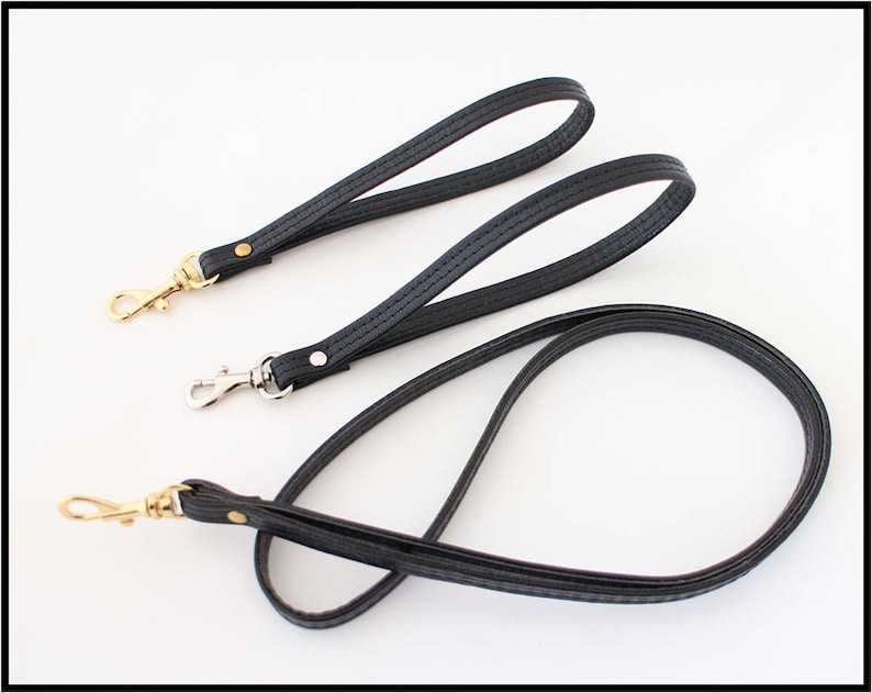 Black Leather Wristlet Strap With Swivel Snap Hook Leather Etsy