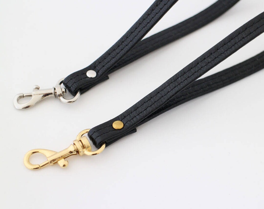 Black Leather Wristlet Strap With Swivel Snap Hook Leather Etsy