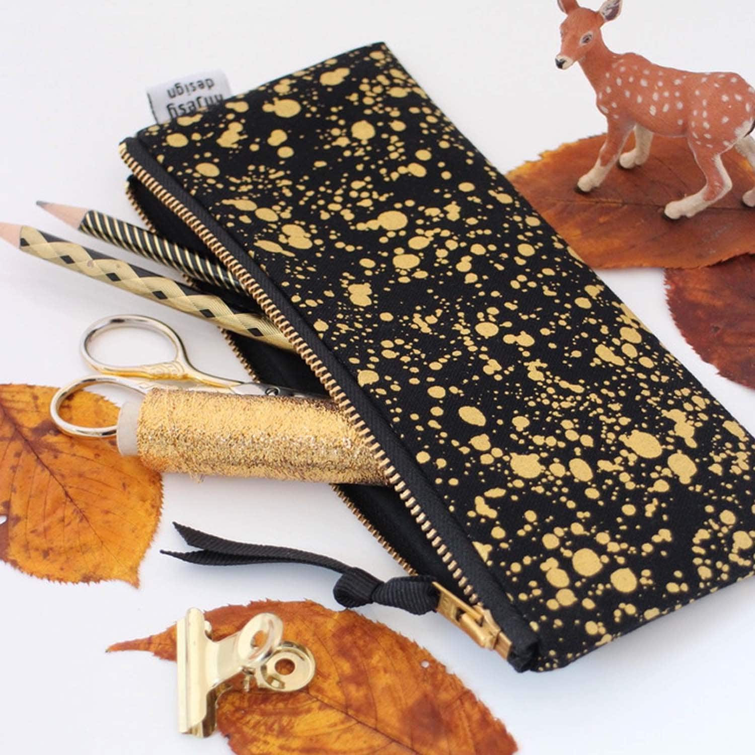 Trousse École Automne, Trousse Scolaire Galaxy, Pochette Tissu Imprimé en Sérigraphie