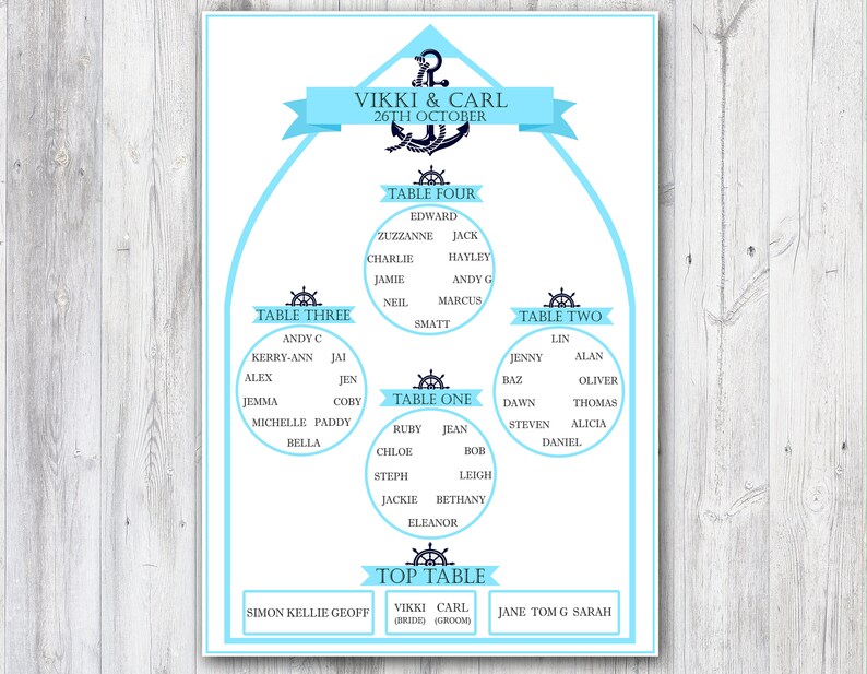 Baz Seating Chart