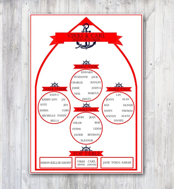 Baz Seating Chart