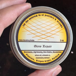 Glow Repair Healing Balm 2 oz | Herbal First Aid Salve