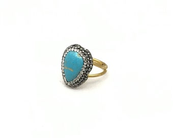 Turquoise ring (adjustable)