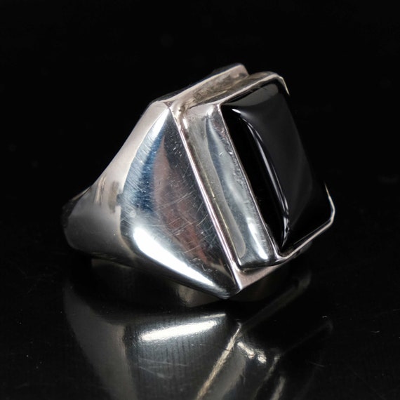 Native American Jewelry Navajo Black Ring Onyx Jew