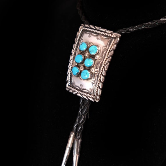Southwest Bolo Tie Turquoise Bolo tie Sterling Sil