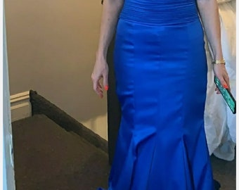 Gorgeous custom Royal blue dress size 0/2