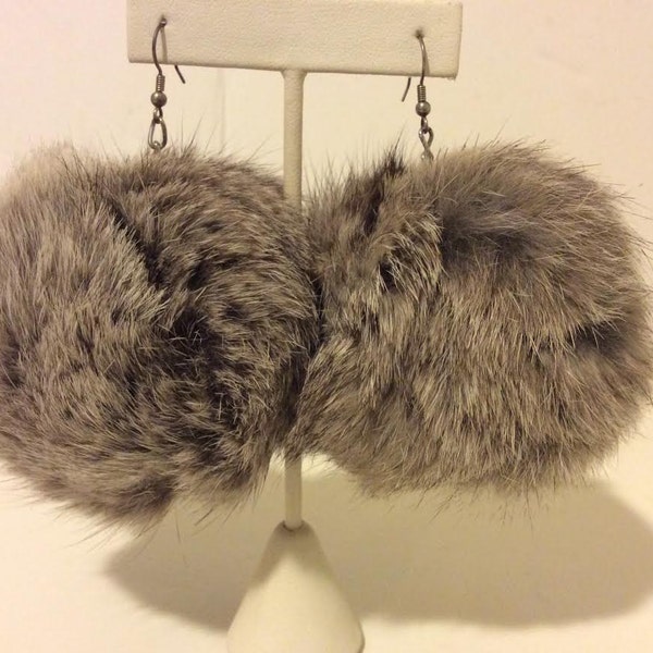 Fur Earrings Etsy