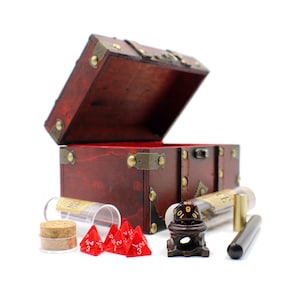 Large Dice Storage Chest / Box and D&D Accessories