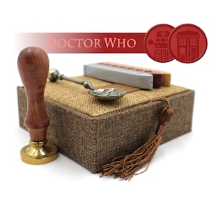Sello de lacre con forma de carta de Doctor Who - Juego de regalo/kit de sellos de lacre