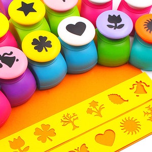 Cortador de papel e cartão (formas de 2,5 cm) - Acessório para scrapbook