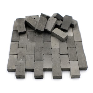 1/12 Miniature Clay Bricks for Model Stones Walls, Floors and Dollhouses