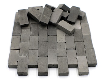 1/12 Miniature Clay Bricks for Model Stones Walls, Floors and Dollhouses