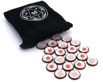 Marcadores/fichas de heridas para juegos de guerra de mesa