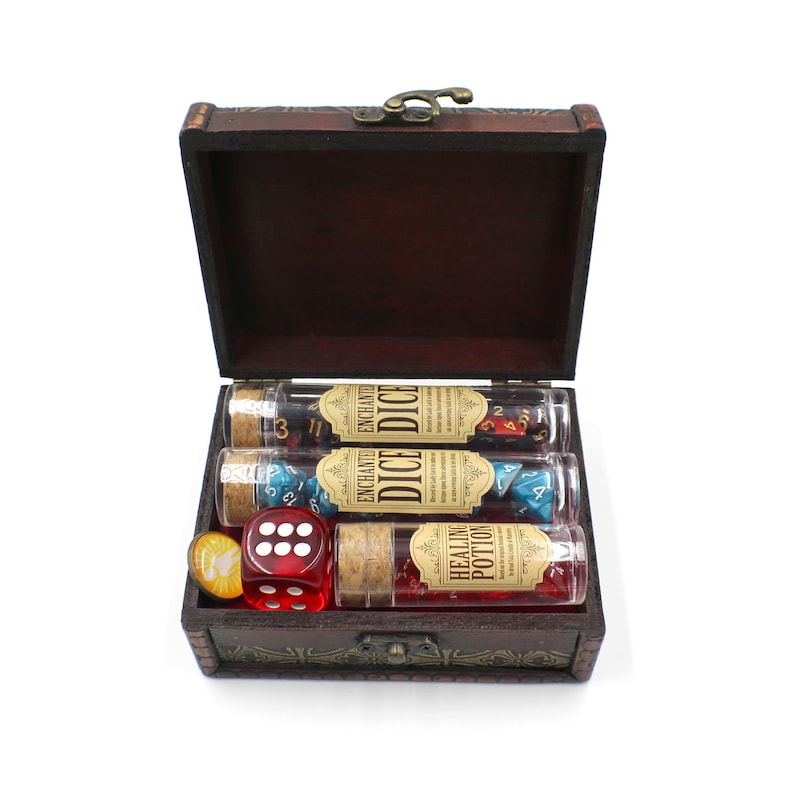 D&D Gift Set with Storage Box, D20 Dice Sets and Accessories 