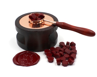 Sealing Wax Beads & Melting Spoon Set - 15 Colors