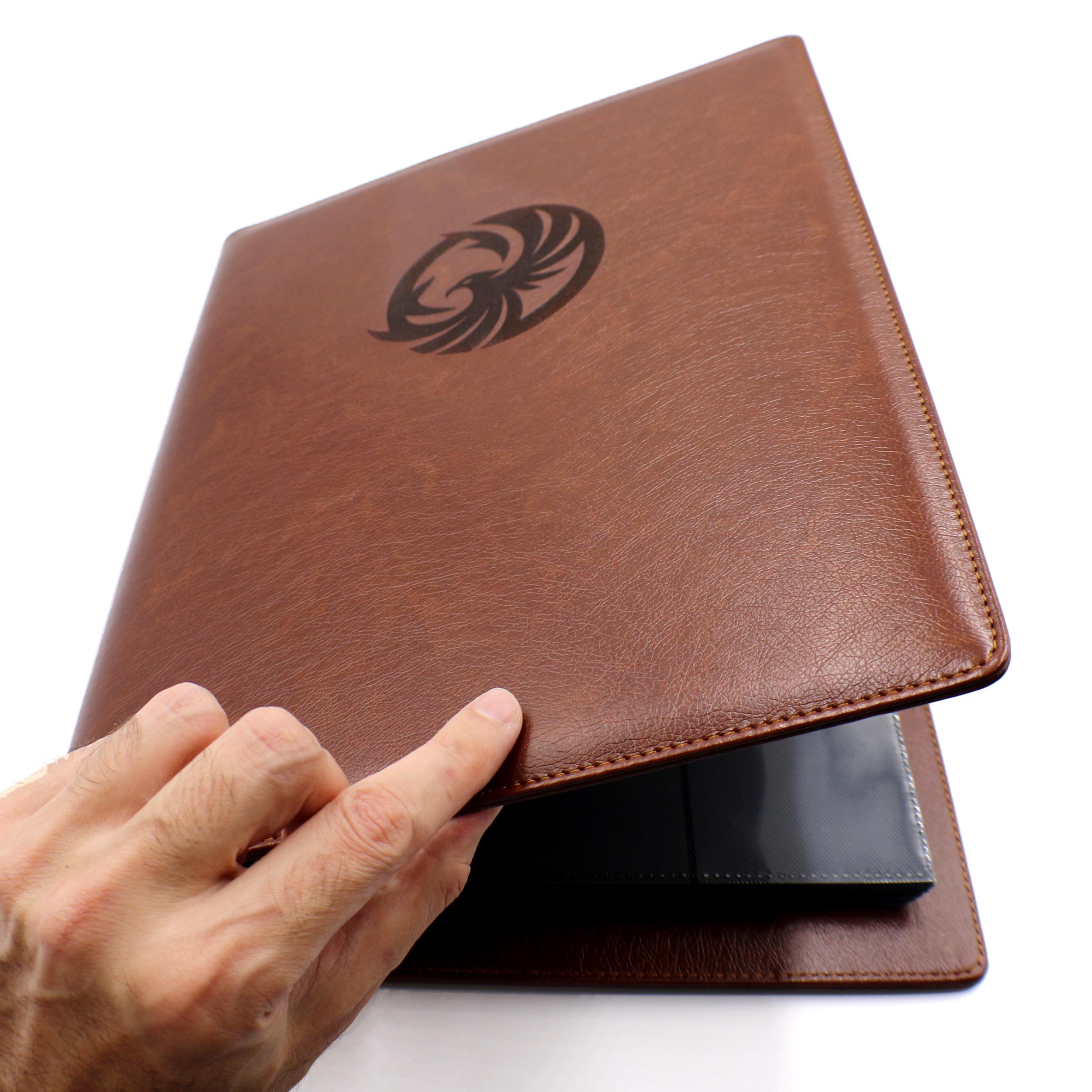 leather card binder Coral Binder Series PU Leather 9-Pocket TCG Card Binder – Colorful Jelly  Texture for Trading Cards – Sanseking
