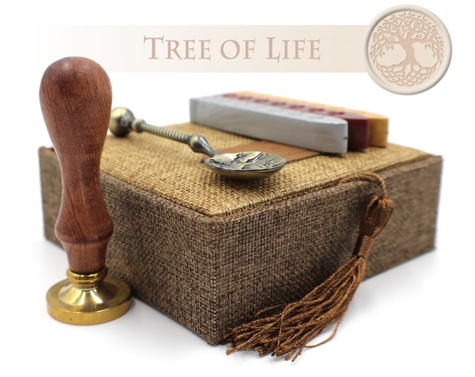 Celtic Tree of Life Envelope Seal - Wax Stamp Gift Set / Kit