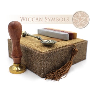 Wiccan Symbols - Pentacle Wax Seal Stamp Set