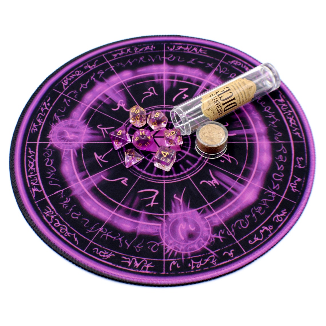 Arcane Circle Dice Mat With D&D Polyhedral Die Set Etsy Australia