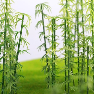 100x Bamboo Trees for Tabletop Gaming, Role Playing, Modelling and Dioramas