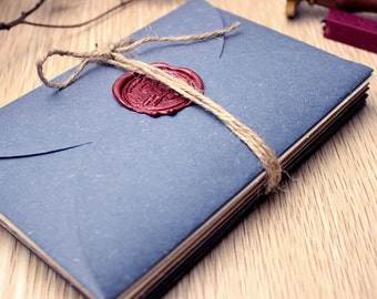 DIY Textured Card Envelopes for Invitations / Postcards / Letters / Wax Seals