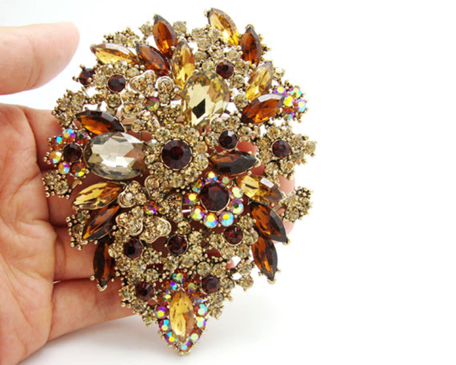 Huge Bridal Brooch Pin Brooches Bouquet Brooches Etsy