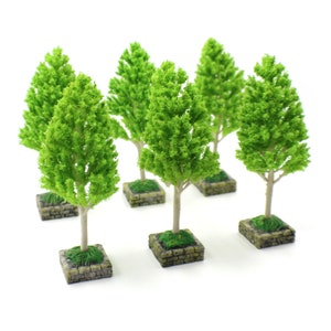 Resin Tree Bases and Miniature Trees for Models and Dioramas