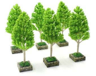 Resin Tree Bases and Miniature Trees for Models and Dioramas