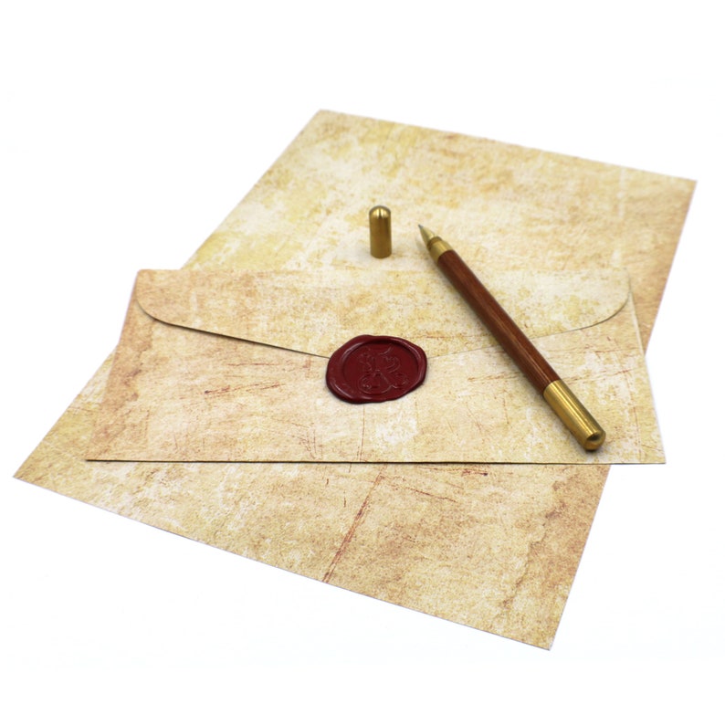 Vintage / Aged Textured Parchment A4 Paper and Envelopes Etsy