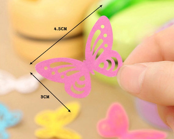 Butterfly Pattern Hole Punch Card and Scrapbook Accessory Etsy