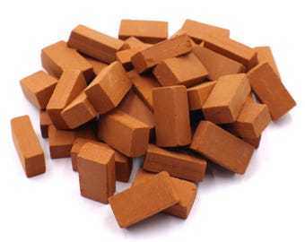 1/12 Scale Clay Bricks for Model Stones Walls, Floors and Miniature Dollhouses
