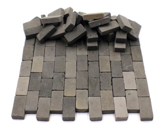 1/16 Miniature Stone Bricks for Model Walls, Floors and Dollhouses