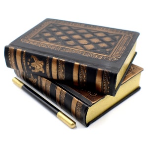 Vintage Book / Journal with Wooden Pen for Roleplaying and D&D