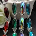 Green Crystal Chain Bridal Dress Decoration Wedding Cake Decoration Blue Rhinestone Trim