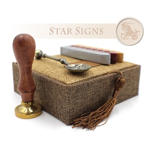 Sceau du zodiaque astrologie signes du zodiaque - Coffret/Kit de tampons de cire