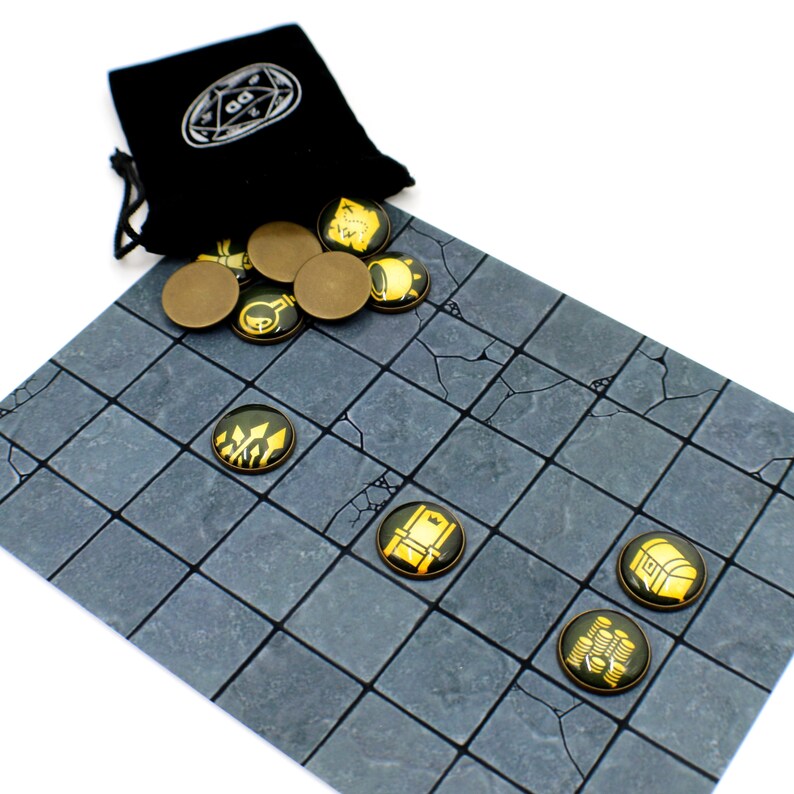 Token In Grid Pattern Dungeon Master Item and Treasure Tokens for D&D - Etsy