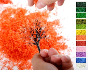 Clumped Flocking Powder - Nylon Tree Flock for Hobby and Crafts