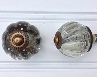 Glass Dresser Knob, Drawer Knob,  Cabinet Knob, Vintage Style Furniture Door Pull, Vintage Style Glass Knob