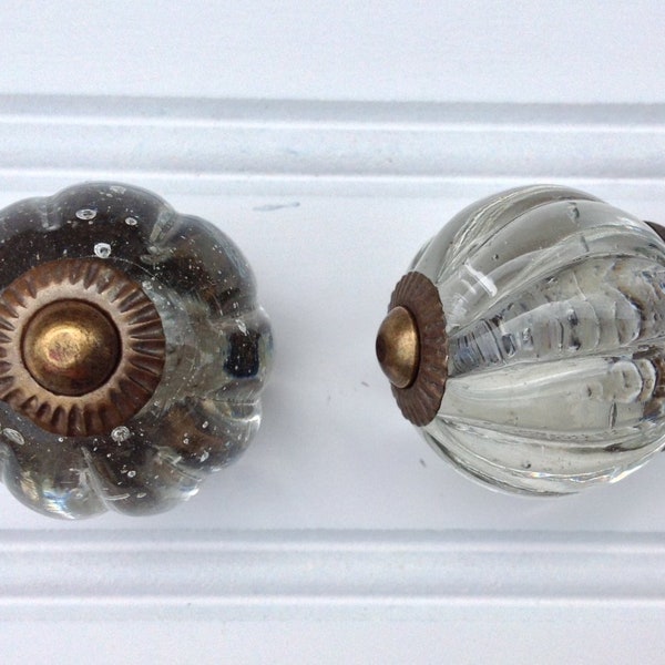 Glass Dresser Knob, Drawer Knob,  Cabinet Knob, Vintage Style Furniture Door Pull, Vintage Style Glass Knob