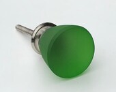 Sea Glass Green Knob Dresser Drawer Pull Cupboard Cabinet Furniture Door Hardware Knobs - Pulls - bedroom bathroom decoration Vintage