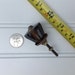 Handmade Vintage Dark Glass Dresser Drawer Furniture Knobs / Cupboard Cabinet Door Hardware Knob - Pulls "Mystery" - colored glass