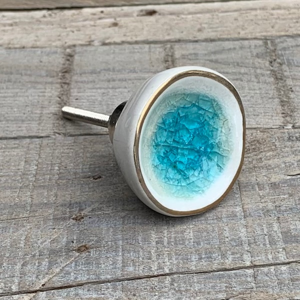 Aqua Drawer Pulls Etsy