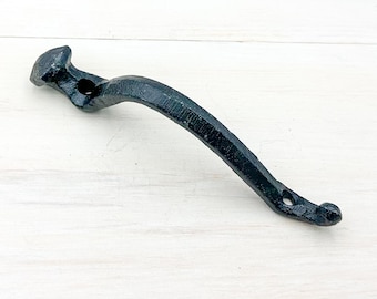 Cast Iron Rail Spike Handle: Rustic Barn Door Gate Pull